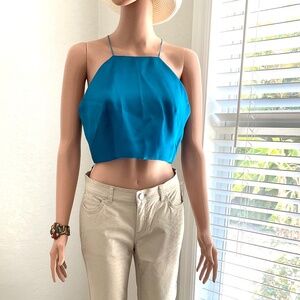 MILLY silk crop top NWT sz 8